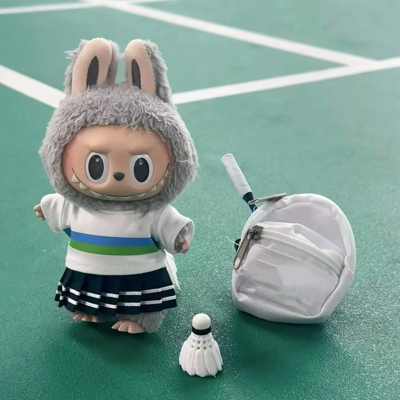 Labubu Canvas Doll Backpack Accessories Multi-color for Labubu Plush Doll 1/6 BJD Barbie Blythes Ropa Doll Bag Toys Accessories