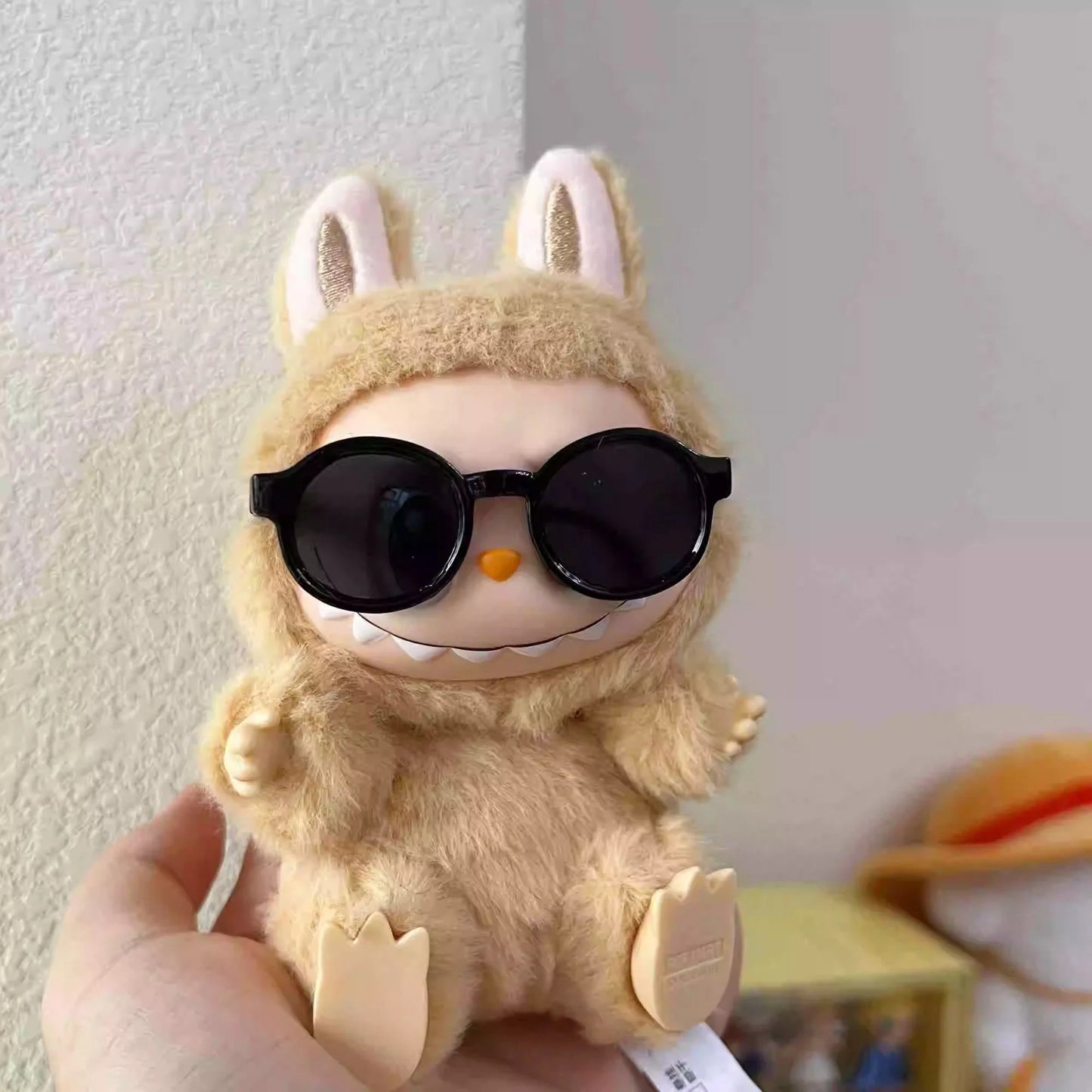 Mini Labubu Doll'S Clothes Outfit Accessories For Ropa Labubu Idol 10cm cotton doll 1/6 BJD Canva Backpack Glasses Hat Clothing