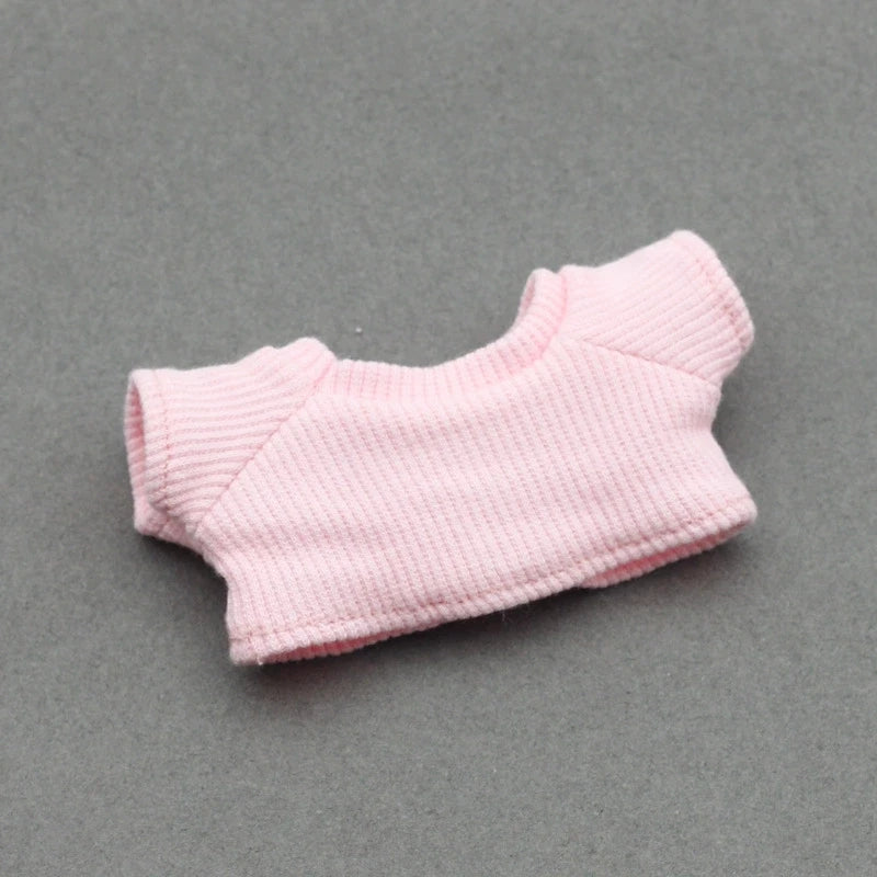 Mini Labubu Doll'S Clothes Outfit Accessories For Ropa Labubu Idol 10cm cotton doll 1/6 BJD Canva Backpack Glasses Hat Clothing