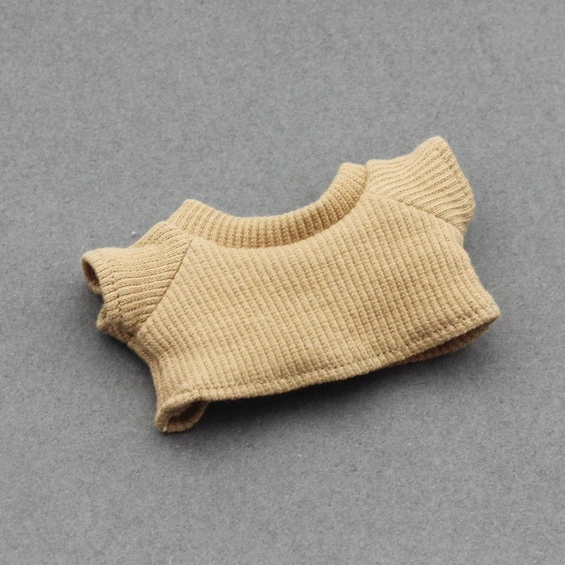 Mini Labubu Doll'S Clothes Outfit Accessories For Ropa Labubu Idol 10cm cotton doll 1/6 BJD Canva Backpack Glasses Hat Clothing