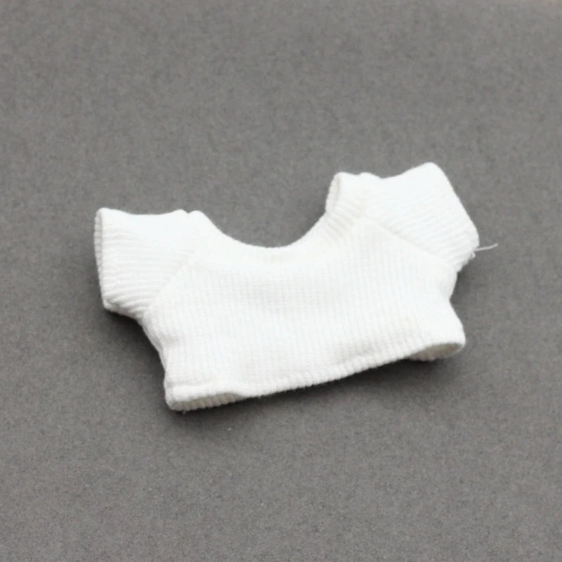 Mini Labubu Doll'S Clothes Outfit Accessories For Ropa Labubu Idol 10cm cotton doll 1/6 BJD Canva Backpack Glasses Hat Clothing