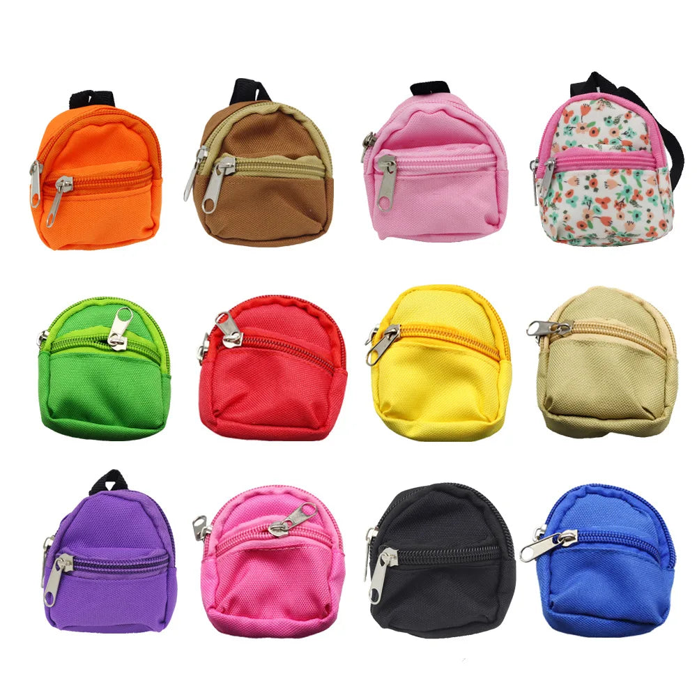 Mini Labubu Doll'S Clothes Outfit Accessories For Ropa Labubu Idol 10cm cotton doll 1/6 BJD Canva Backpack Glasses Hat Clothing