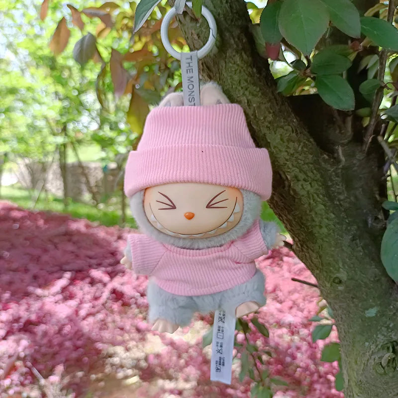 Mini Labubu Doll'S Clothes Outfit Accessories For Ropa Labubu Idol 10cm cotton doll 1/6 BJD Canva Backpack Glasses Hat Clothing