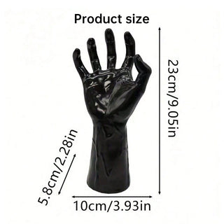 Gothic Halloween Indoor Decor: 12-Pack Bat Sticker Wall Hangings (Spooky Hands & Lit Candles) for Gothic Walls