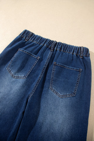 Ashleigh Blue Star Decorated Wide Leg Jeans