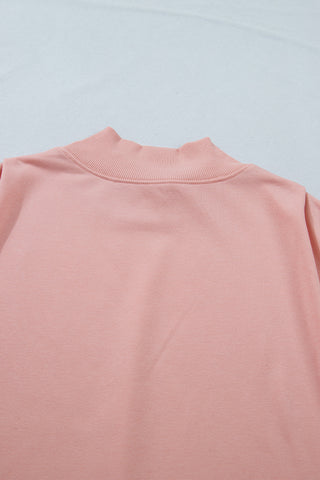 Racing Red Solid Color High Neck Cap Sleeve Loose Top