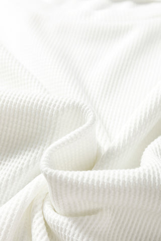 Chestnut Lace Long Sleeve Textured Pullover