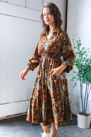 Golden Hour Glamorous Smocked Maxi Dress