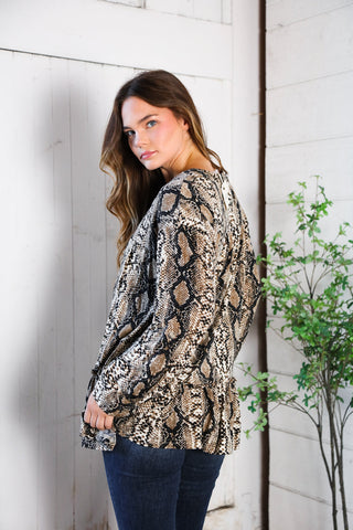 Follow Your Instincts Button Down Blouse