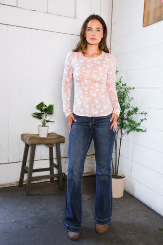 Blushing & Blooming Long Sleeve Tee