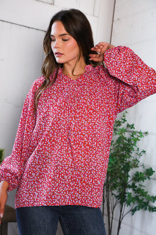 Poppy Daydream Floral Woven Blouse