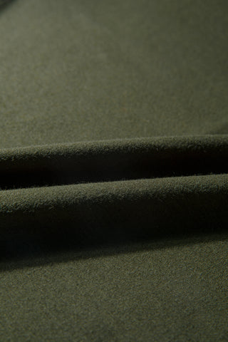 Four Leaf Clover Solid Color Extended Cuffs Long Sleeve Top