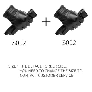 BISON DENIM Men Genuine Sheepskin Leather Gloves