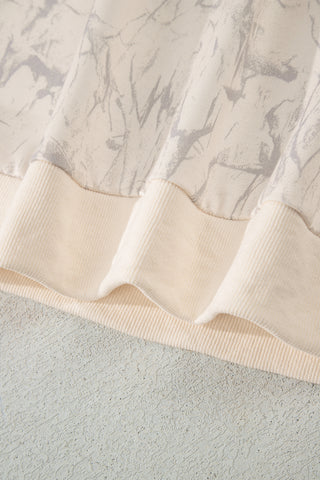 Khaki Camo Print Jogger Pants Set