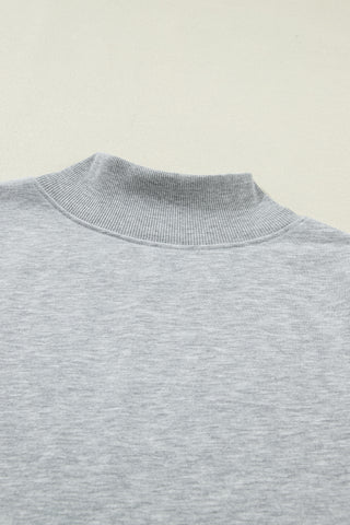 Racing Red Solid Color High Neck Cap Sleeve Loose Top