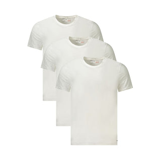 Calvin Klein White Cotton Men T-Shirt