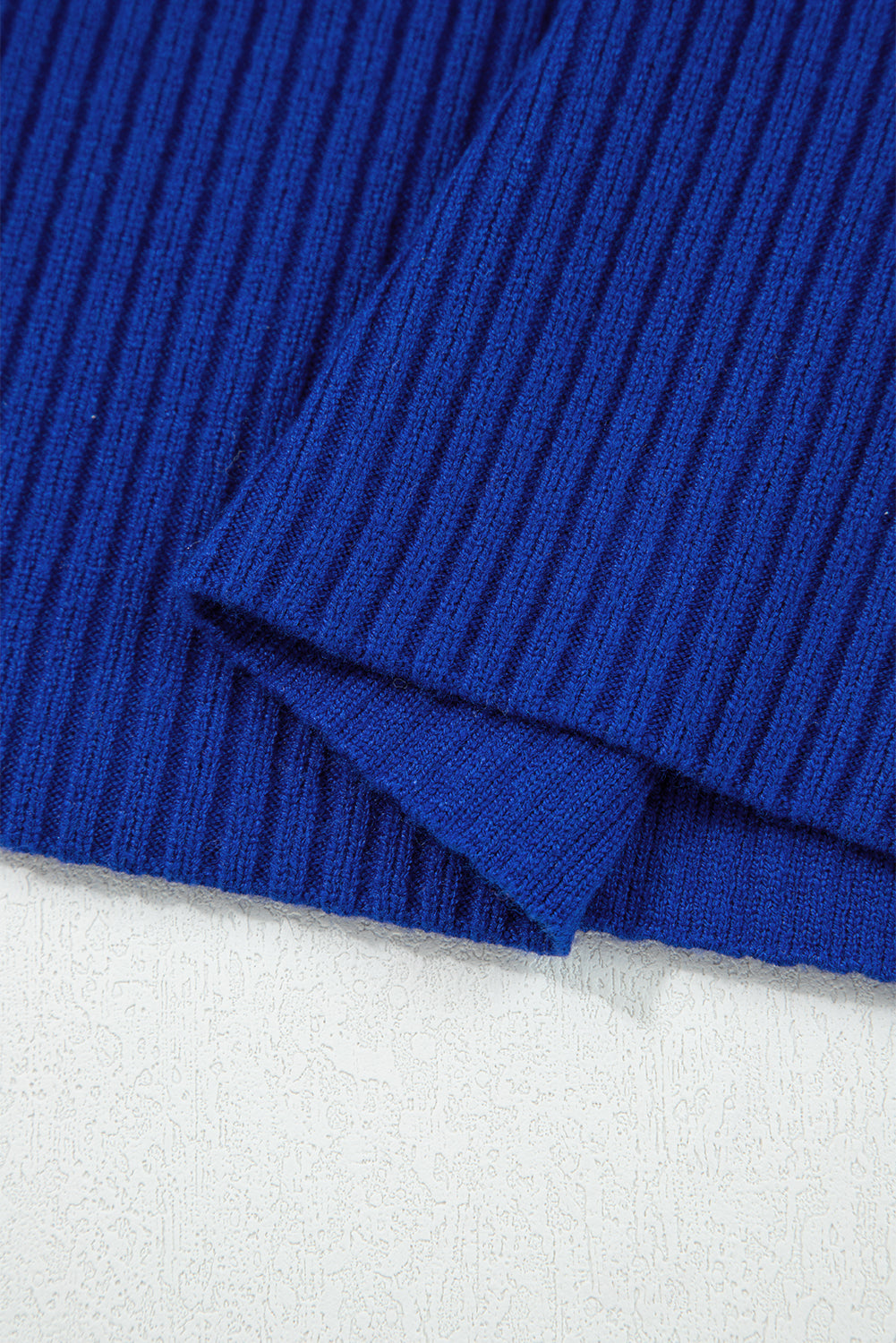 Oatmeal Patch Pocket Ribbed Knit Short Sleeve Sweater