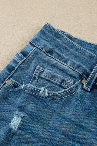 Ashleigh Blue High Waist Frayed Hem Flare Jeans