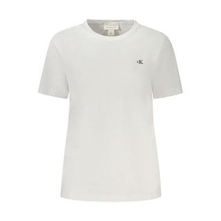 Calvin Klein White Cotton Women T-Shirt