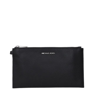 Michael Kors Black Leather Clutch Bag