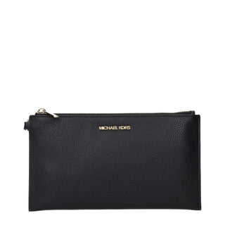 Michael Kors Black Leather Clutch Bag