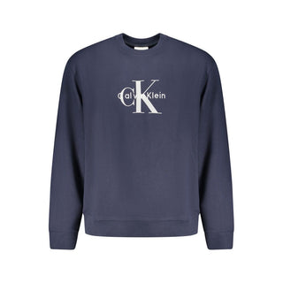 Calvin Klein Blue Cotton Men Sweater
