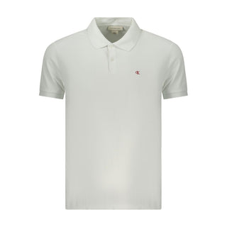 Calvin Klein White Cotton Polo Shirt