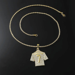 HNSP Cristiano Ronaldo CR 7 Jersey Chain Necklace