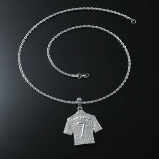 HNSP Cristiano Ronaldo CR 7 Jersey Chain Necklace