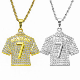 HNSP Cristiano Ronaldo CR 7 Jersey Chain Necklace