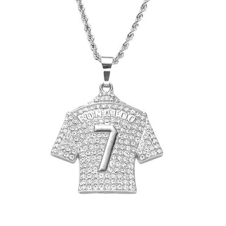 HNSP Cristiano Ronaldo CR 7 Jersey Chain Necklace