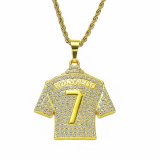 HNSP Cristiano Ronaldo CR 7 Jersey Chain Necklace