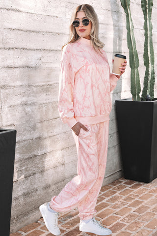 Khaki Camo Print Jogger Pants Set