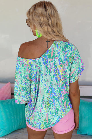 Loose Painted Floral Tee