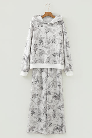 Light Grey Light Woodland Camo Classic Hoodie and Sweatpants Set