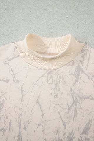 Khaki Camo Print Jogger Pants Set