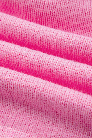 Bonbon Festive Bow Backless Bubble Sleeve Sweater