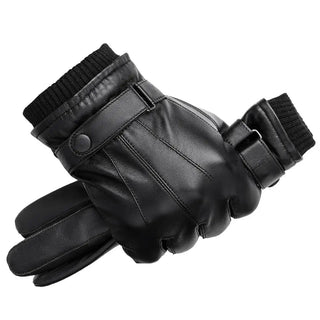 BISON DENIM Men Genuine Sheepskin Leather Gloves