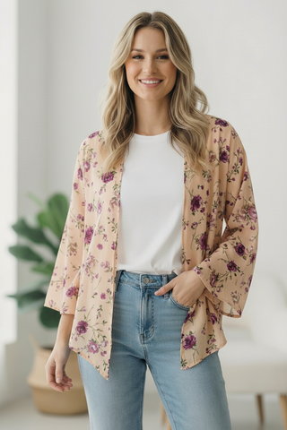 Dainty Layers Floral Kimono